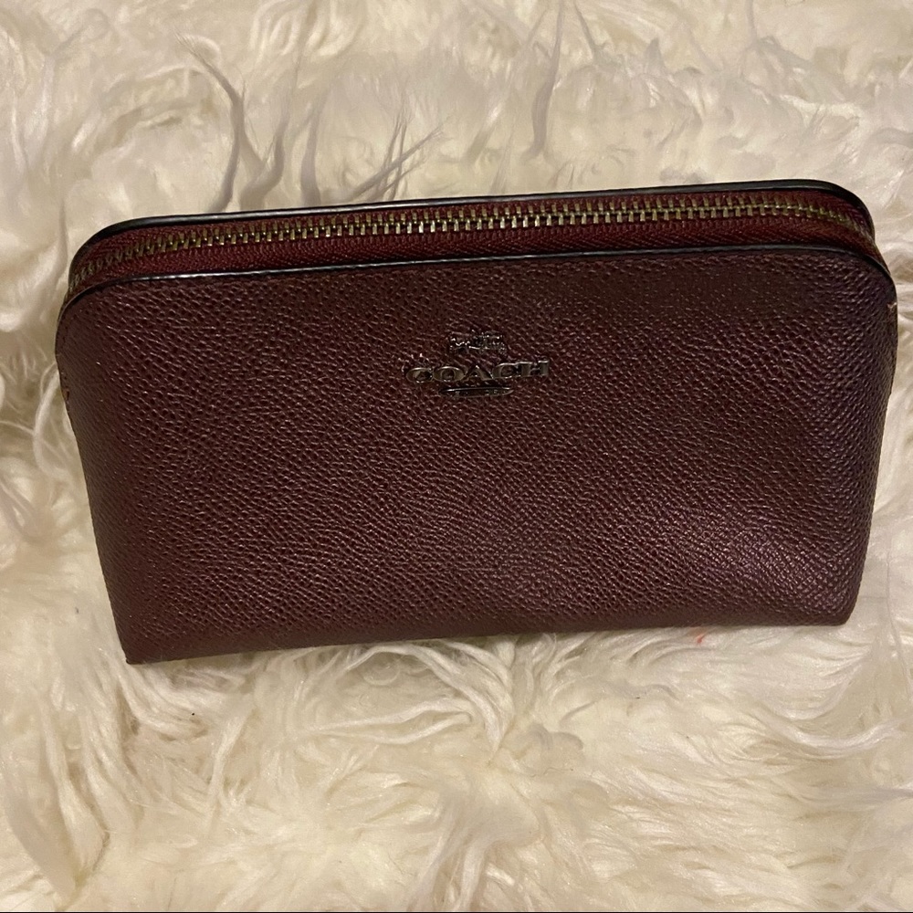 Coach cosmetic bag cute purple